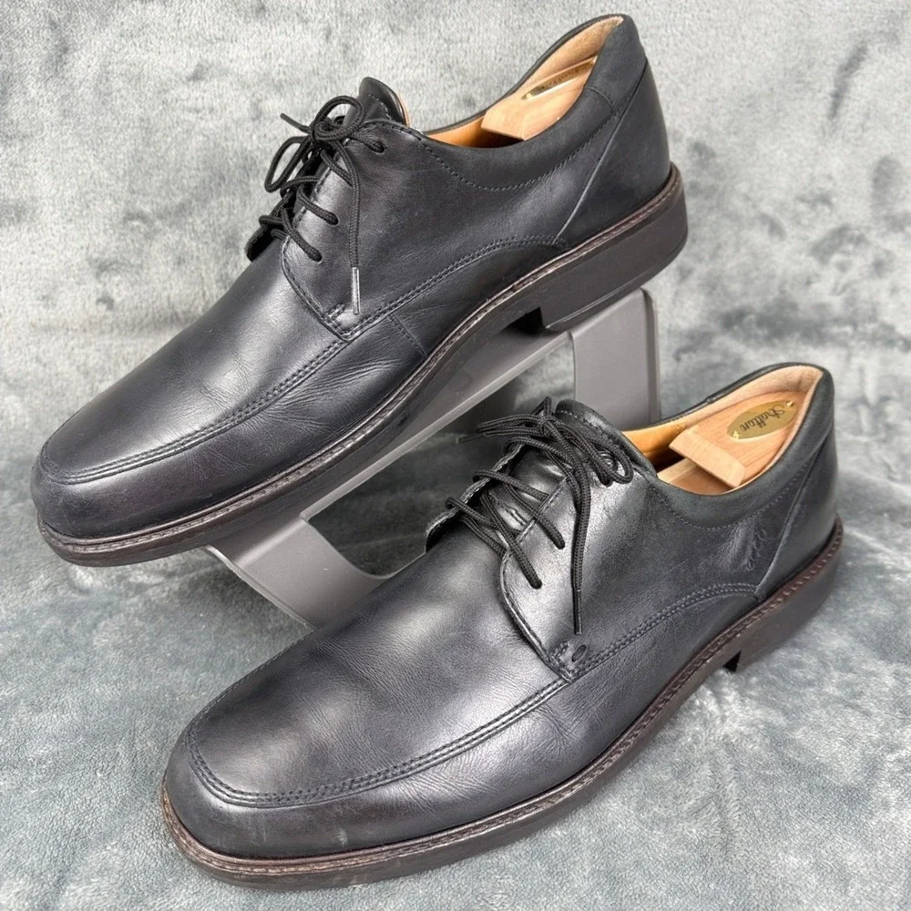Leather Dress Shoes Mens Oxford Lace Up Black Classic Casual‎ Work